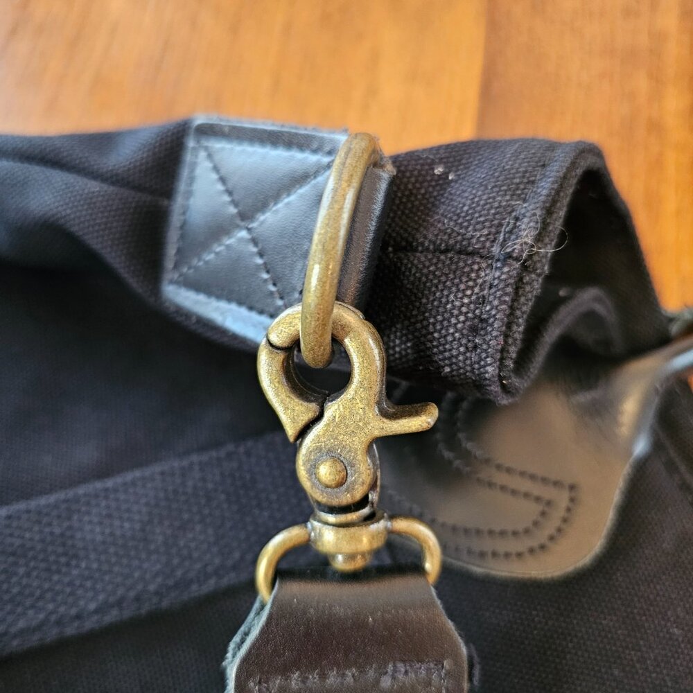CBStation Large, Black Canvas Travel Crossbody Bag, NWOT - Picture 9 of 14